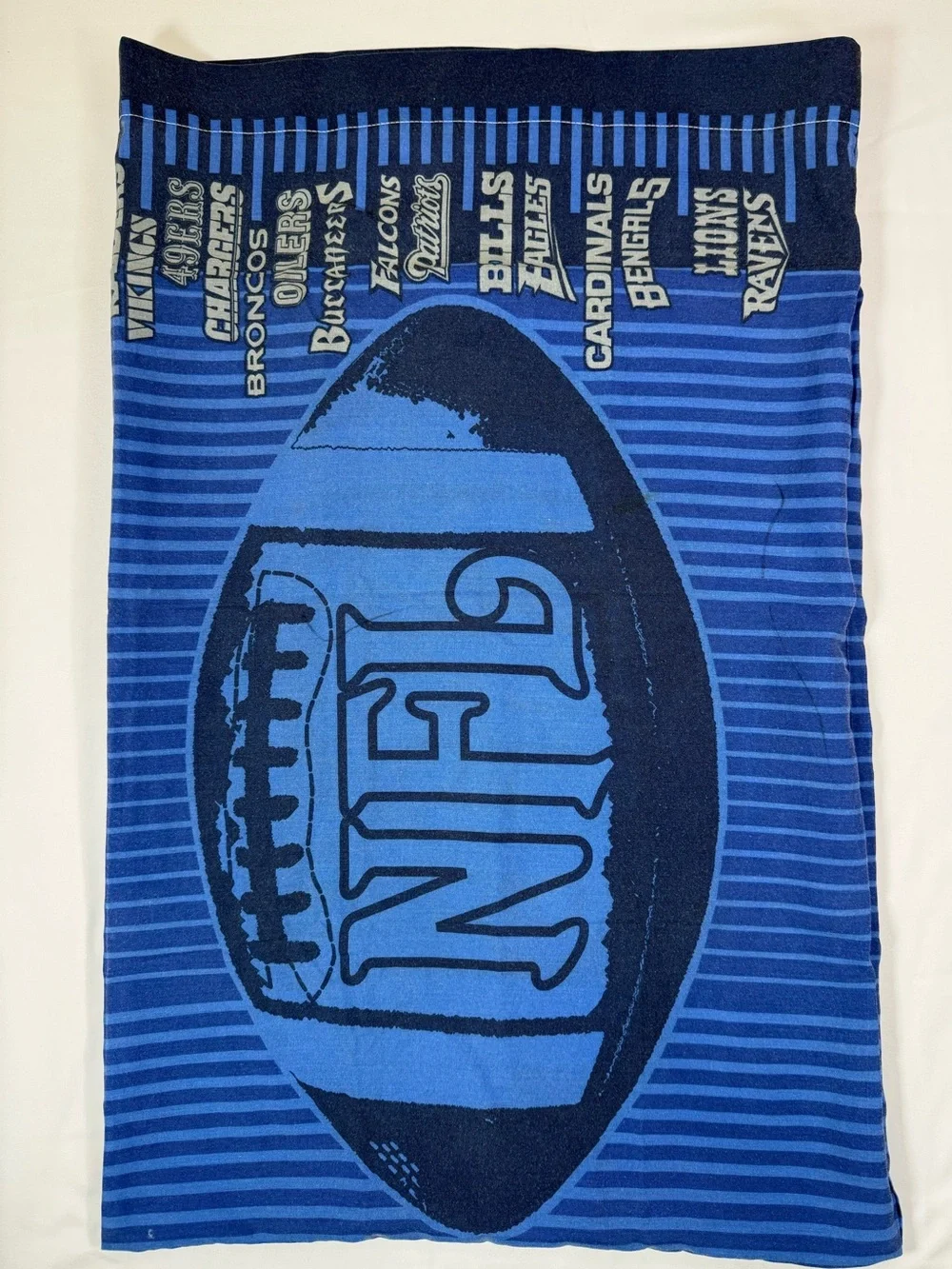 VINTAGE NFL Football Standard Pillowcase All Teams USA Sports Fan Collectible
